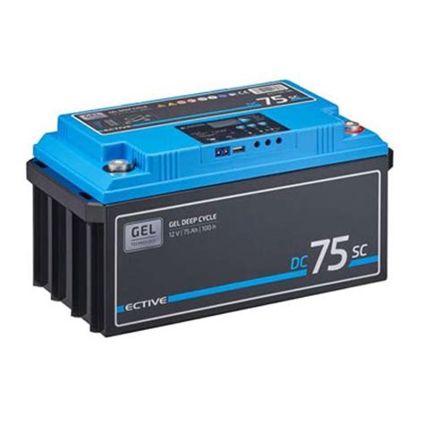 ᐉ Аккумулятор гелевый ECTIVE DC 75SC GEL 12 В 75 А/ч с ШИМ-зарядным ...