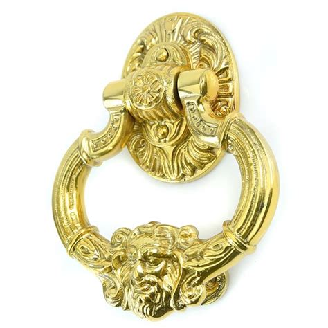 Brass Chatsworth Door Knocker Brass Door Knockers External Brass Door