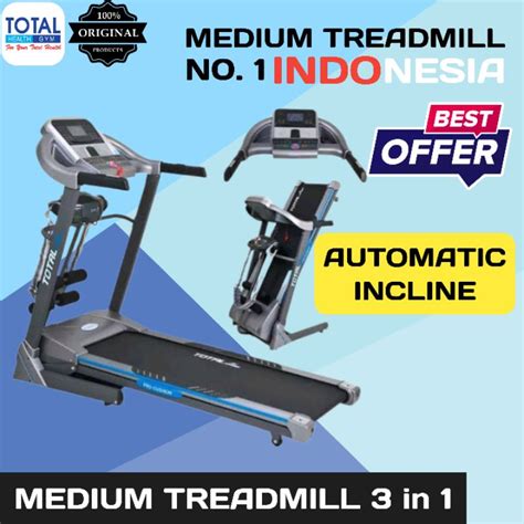 Jual Treadmill Elektrik Tl Electric Automatic Incline Total Fitnes