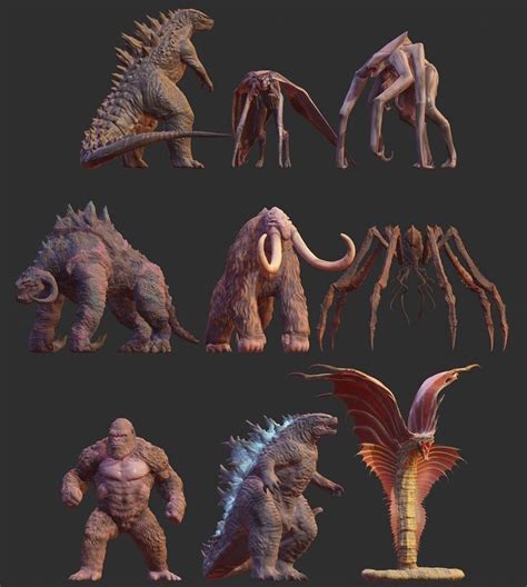 An Assortment Of Different Types Of Monsters