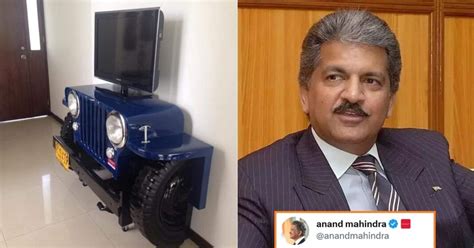 Anand Mahindra Reacts After Man Turns Mahindra Suv Cut Out Into Stylish