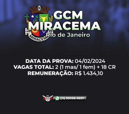 Como Funciona O Concurso Para Gcm De Miracema Rj Curso Palestra Gratuita