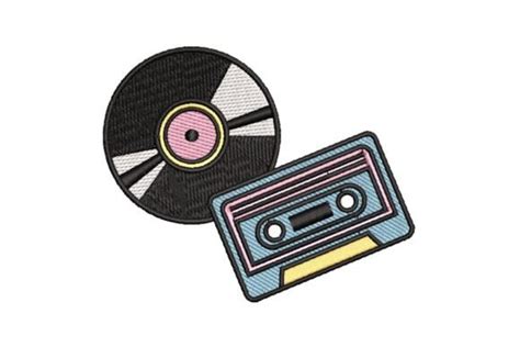 6 Vintage Music Embroidery Designs And Graphics