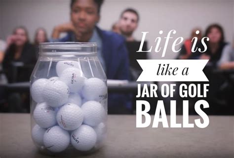 Life Is Like A Jar Of Golf Balls Dividendstrategyca