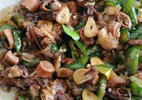 Resep Tumis Cumi Kering Cabe Hijau Saos Tiram Oleh Susi Andari Cookpad