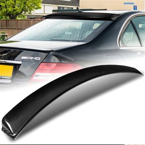 Amazon Hk Black Real Carbon Fiber Rear Window Roof Spoiler Wing