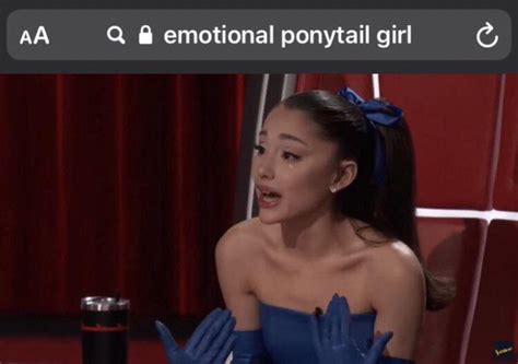 emotional ponytail girl : r/ariheads