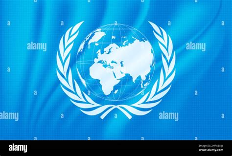 Flag of the United Nations. United Nations flag vector Stock Vector ...