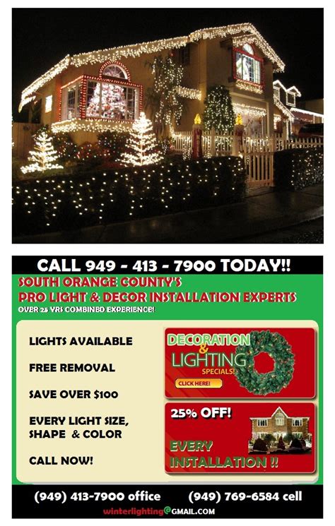 Flyer Template Christmas Light Installation Flyer Worth Houston