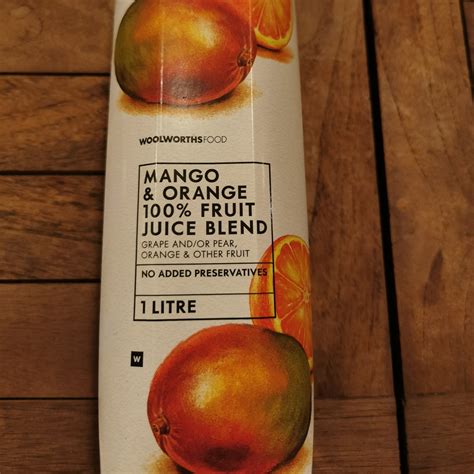 Woolworths Mango And Orange Fruit Juice Blend Reviews Abillion