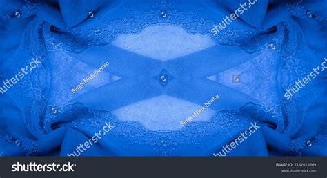 blue lace fabric seamless texture youll stock photo