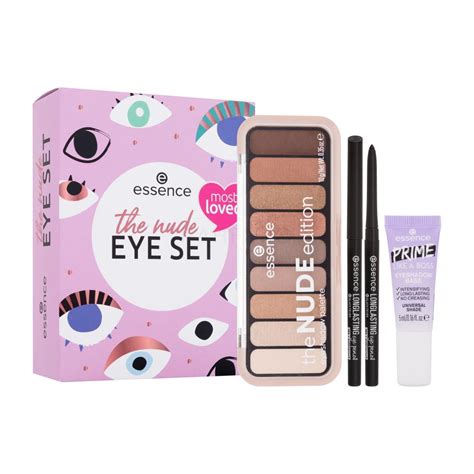 Essence The Nude Eye Set Darilni set paletka senčil za oči The Nude Edition Eyeshadow Palette