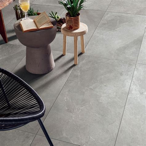 Lime Stone Look Porcelain Grey Tile 600x1200 Matt My Tile Market