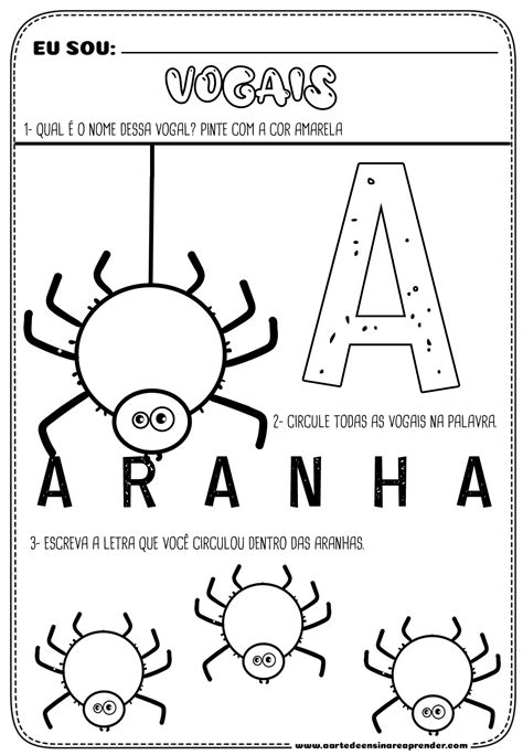 Atividade Introdução à Vogal E Sugestão De Aula