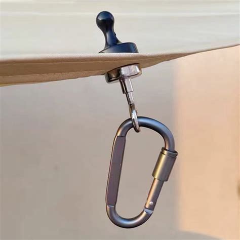 XOAIHY Magnetic Hooks For Canopy Magnet Clip Hanger With Carabiner For