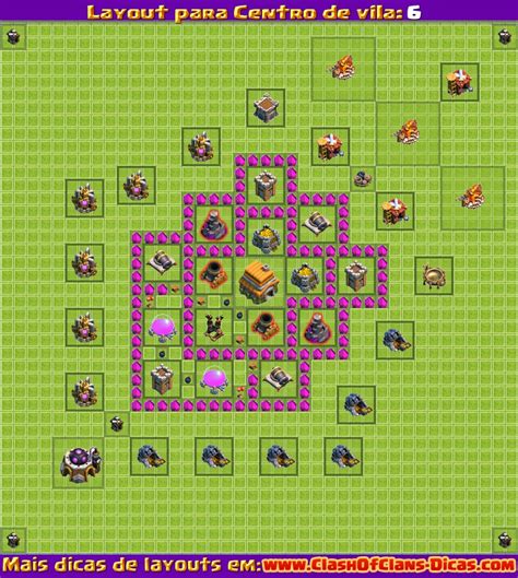 Melhores Layouts Para Clash Of Clans Centro De Vila N Vel Clash Of