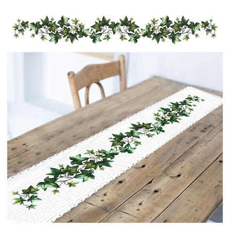 Cross Stitch Kit Long Table Runner With Roses