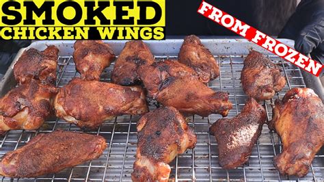 Smoked Chicken Wings From Frozen Pit Boss Pellet Smoker Youtube