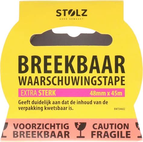 Rollen Tape Voorzichtig Breekbaar Caution Fragiel