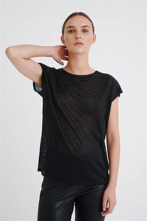 Inwear Short Sleeved T Shirt Black Shop Black Short Sleeved T Shirt