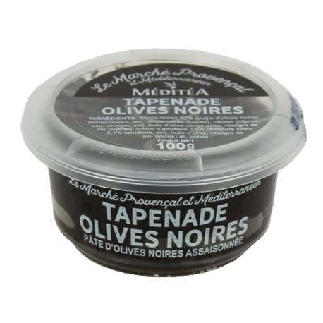 Tapenade Noire Meditea G Tapenade En Gros Vrac Produits Tartinables