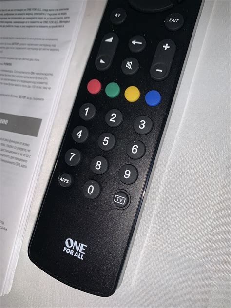 One For All Urc Contour Tv Universal Remote Control Black B