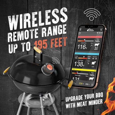 Meat Minder Pro Wireless Grill Smoker Smart Thermometer Upgrade