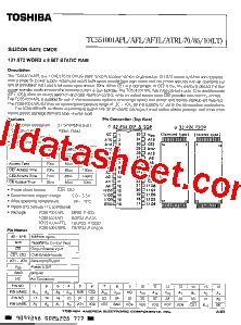 TC551001AFTL 70 Datasheet PDF Toshiba Semiconductor