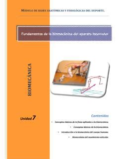 7 Fundamentos de la biomecánica del aparato 7 fundamentos de la