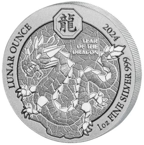 Oz Silver Francs Rwanda Year Of The Dragon Bu Sealed Coin