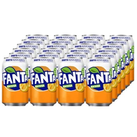 FANTA Refresco De Naranja Zero 24x33 Cl En Lata 24 X 0 33L