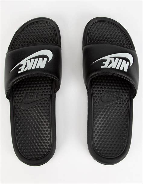 Nike Benassi Jdi Mens Slide Sandals Blkwh 343880 090