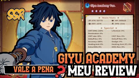 Demon Slayer Mobile Como jogar Giyu Academy Versão Desvendei Todo seu