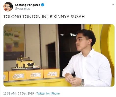 Ulang Tahun Tepat Di Hari Natal Anak Jokowi Bagikan Hadiah Mobil