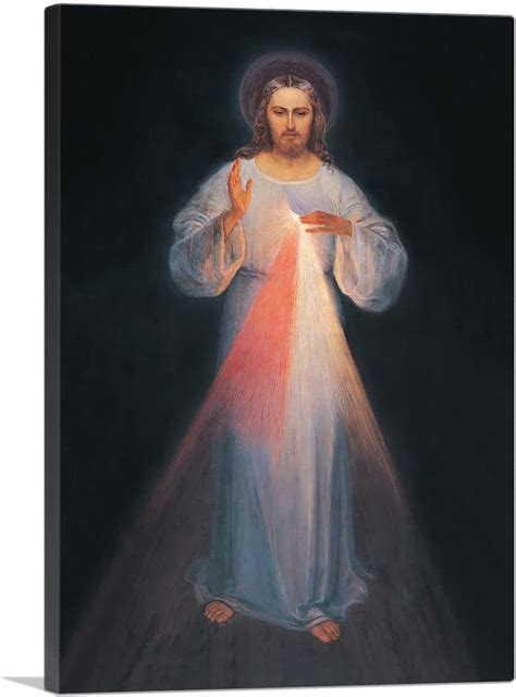 amazoncom artcanvas divine mercy  jesus christ canvas art print