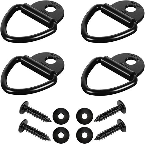 Amazon SPEP 4 Pack D Ring Steel Tie Downs Floor Flush