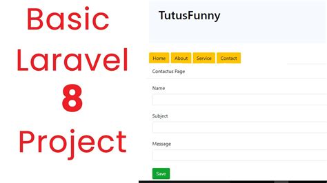 Basic Laravel 8 Project Step By Step YouTube