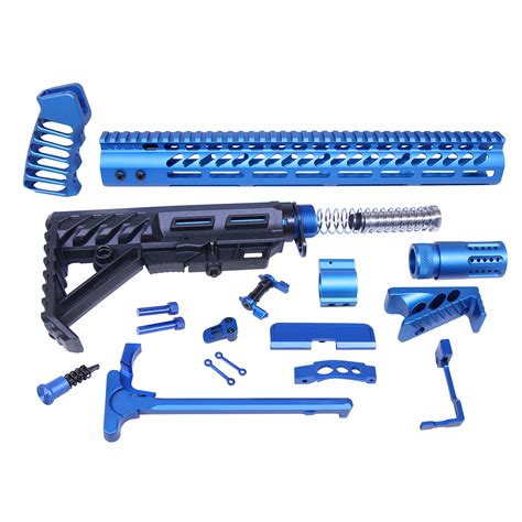 Ar 15 Ultimate Rifle Kit Anodized Blue Guntec Usa