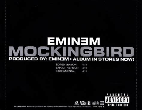 Eminem - Mockingbird (2004, CD) | Discogs