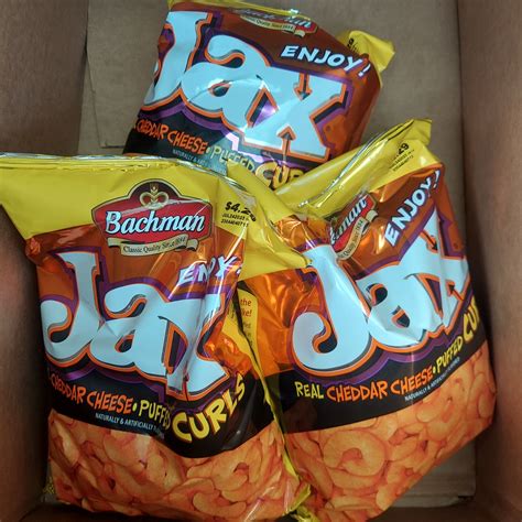 Bachman Jax Cheddar Cheese Curls Utz Quality Foods