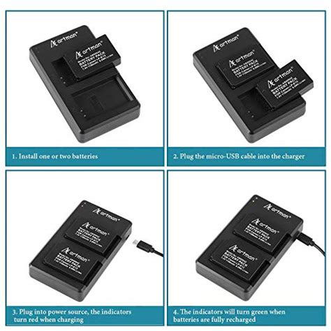 Artman Lp E Battery And Dual Micro Usb Charger Kit For Canon Eos M