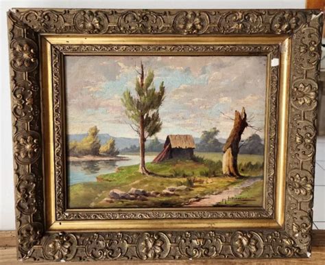 ANCIEN TABLEAU HUILE Sur Bois EUR 160 00 PicClick FR