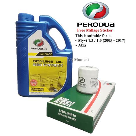 Usgw Perodua Semi Synthetic Engine Oil Sae W L Perodua Of Myvi