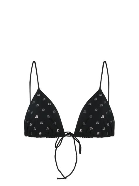 Alexander Wang Crystal Embellished Bikini Top Farfetch