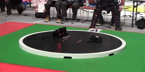 Robot Sumo Wrestling Is Super Intense Sumo Robot Robot Sumo Wrestling