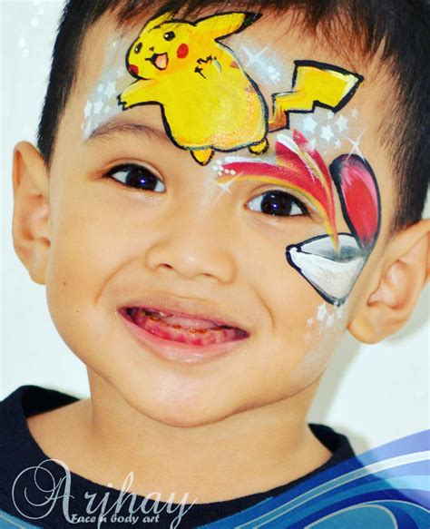 pikachu face painting 5