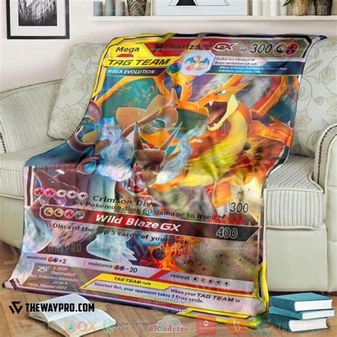 Pokemon Mega Charizard Blanket Hot Sale