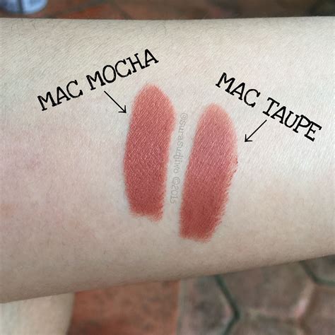 Mac Mocha Satin Vs Mac Taupe Matte Lipstick Mocha Is More Peachy