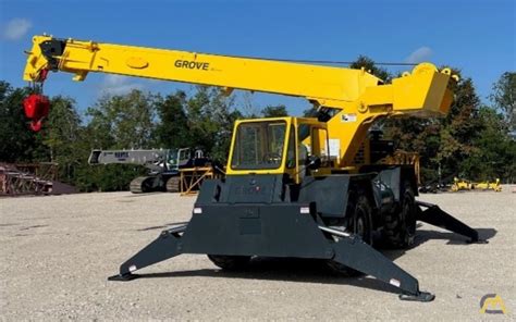 Grove Rt D Down Cab Rough Terrain Crane For Sale Hoists Material