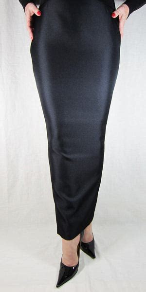 Hobble Skirt Ankle Length Suiting Twill The Little Black Hobble Skirt